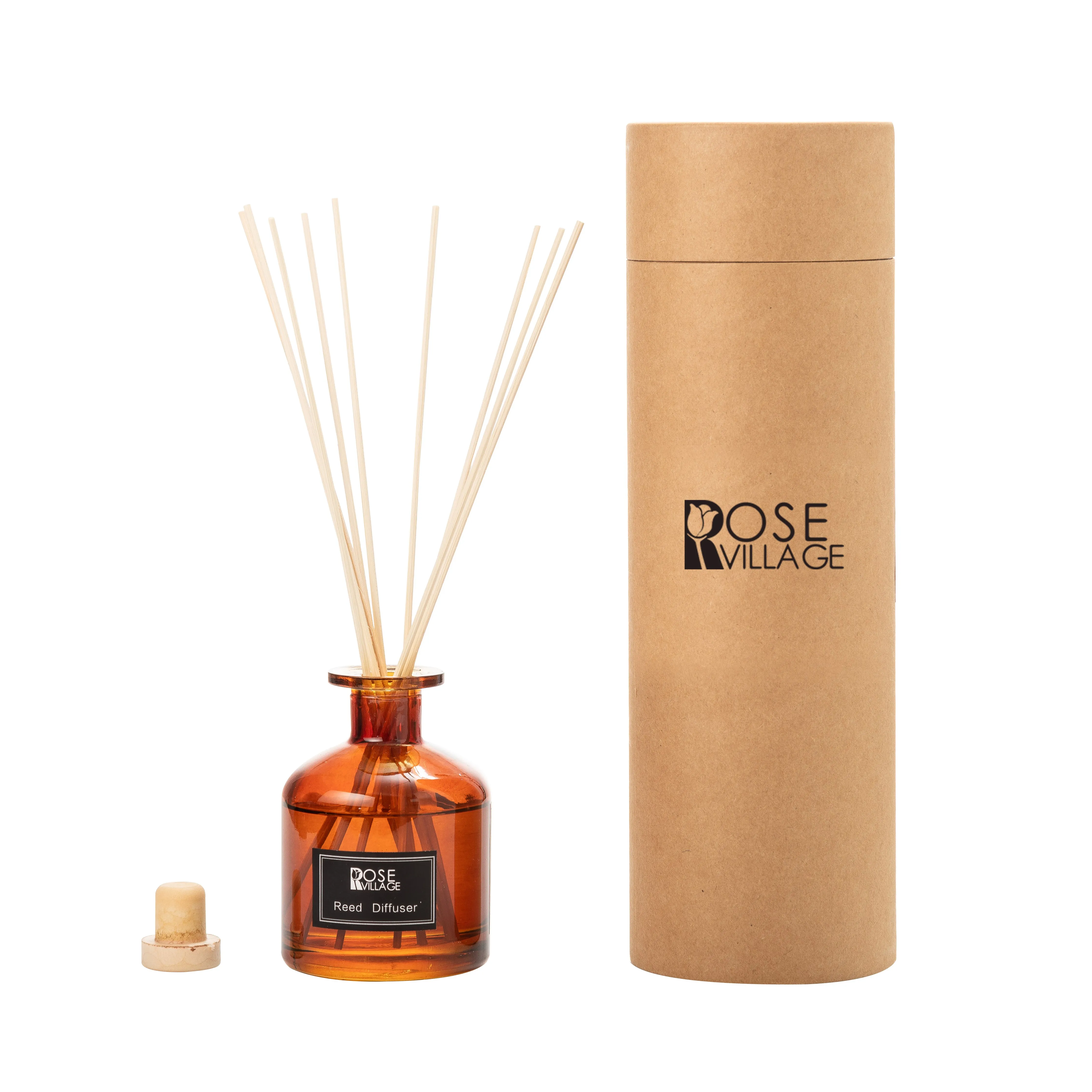Luxury home fragrance dried flower decoration aromatherapy essential oil reed diffuser set