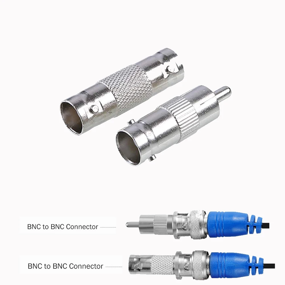 Переходник с гнезда на гнездо BNC + переходник с гнездом BNC на штырь RCA встроенный соединитель для камеры видеонаблюдения DVR аксессуары для систем безопасности