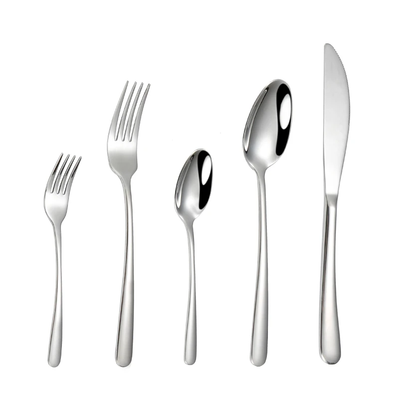 
High quality western tableware,18/10 metal gold mirror cutlery set for restaurant 