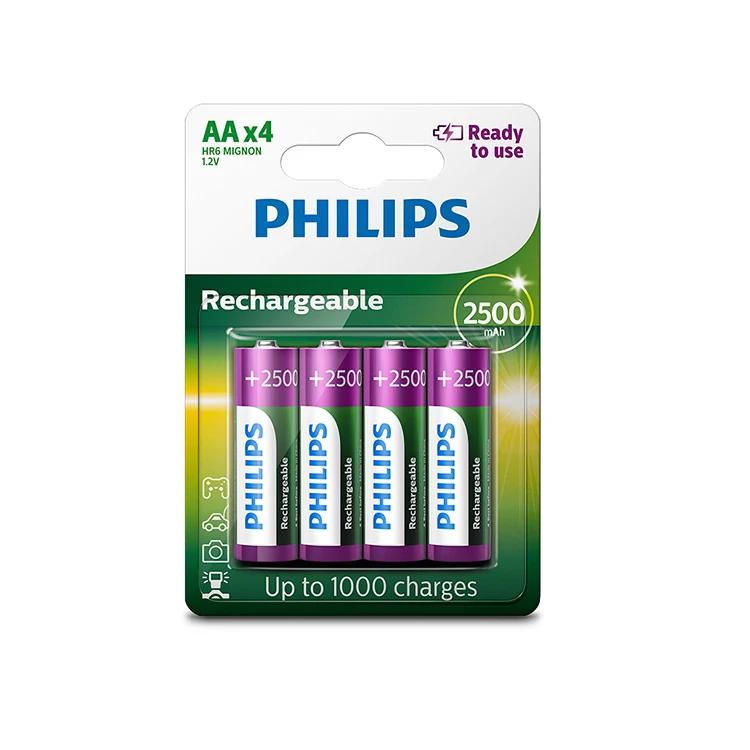 Philips высокого качества аккумуляторные батареи аккумуляторная батарея AAA 1 2 V