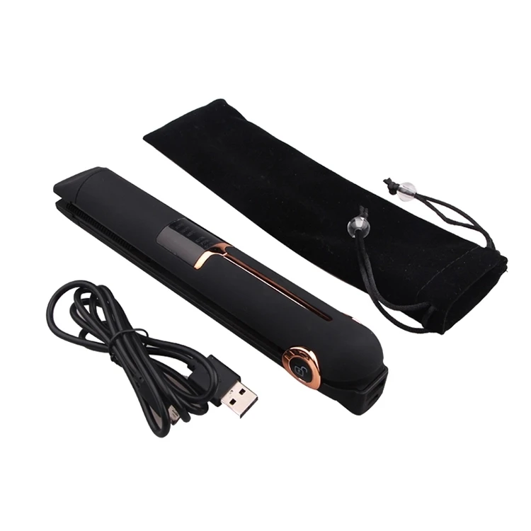 Rechargeable USB Hair Straightener Mini Cordless Flat Iron, Portable Travel Straightener For Hair Straightening And USB Devices