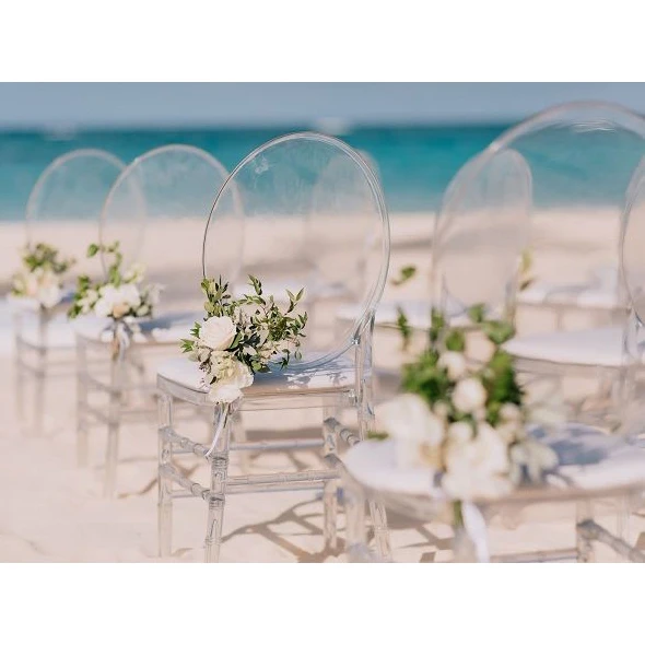Оптовая продажа съемный акриловый стул Chiavari Ghost Свадебный обеденный прозрачный для мероприятий