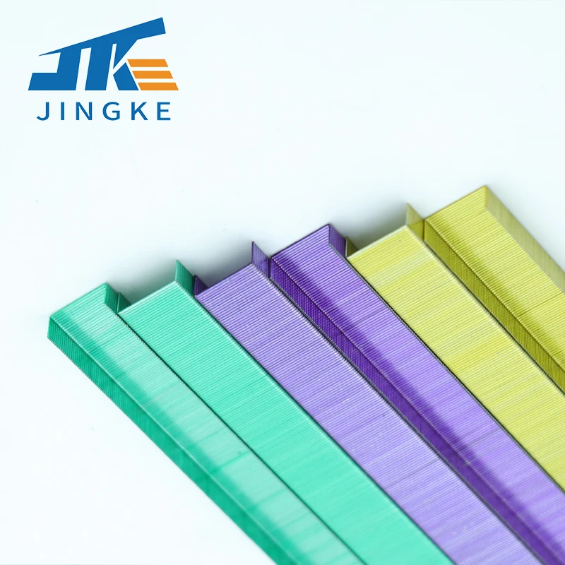 Factory supply  good quality colorful  agrafes 26/6 office staples