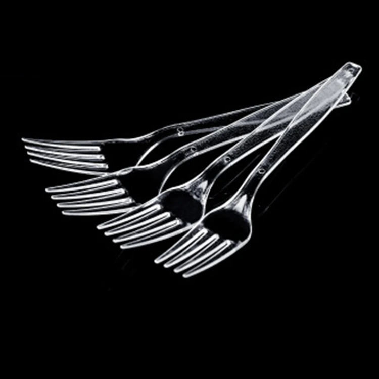 Dessert Transparent Clear Cheap Large Big Birthday Color Disposable Plastic Fork