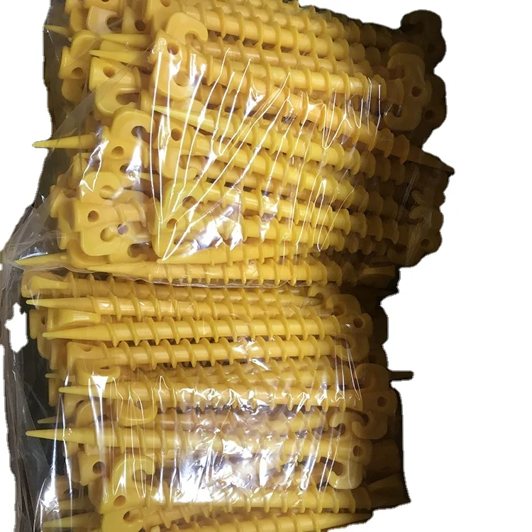 Noctilucence screw tent stake  accessories factory plastic ground tent peg