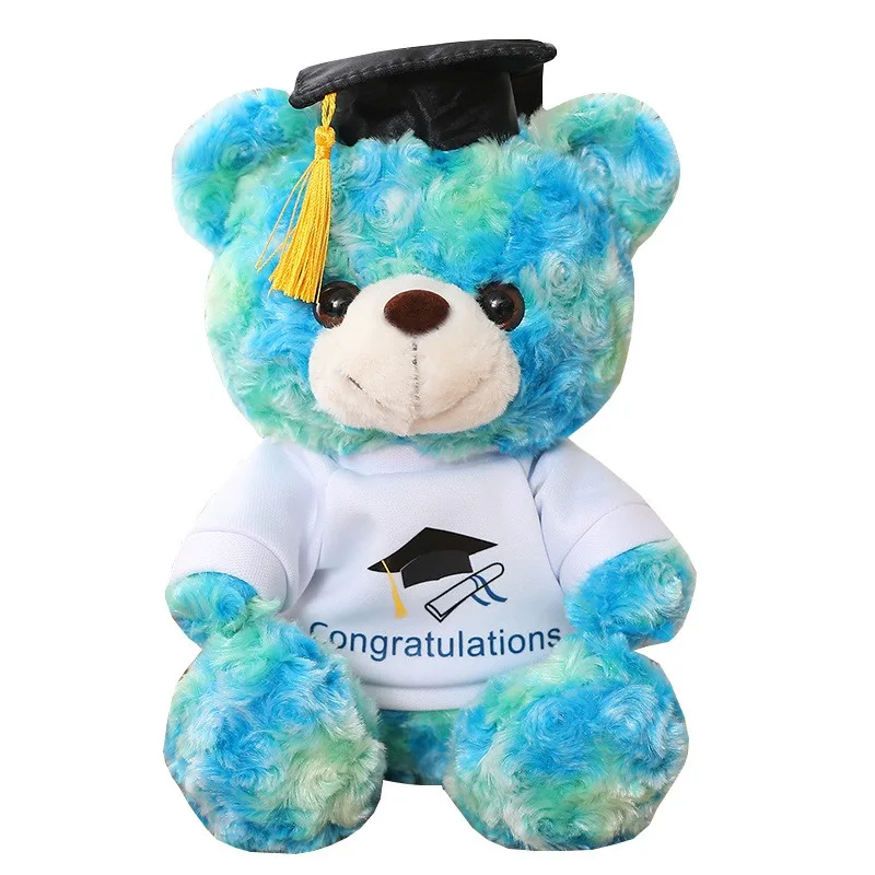 custom stuff plush animal manufacturer make graduation bear soft toy