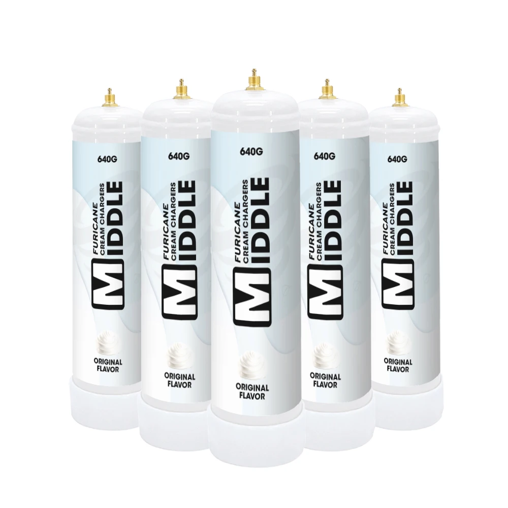 615g Whipped Cream Chargers 0.95L 580g Disposable gas cylinders with silencer nozzle food grade Blueberries flavor