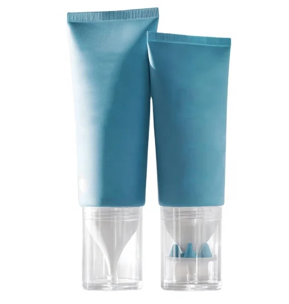 Unique Design Recyclable Personal Care Hair Scalp Treatment Cosmetic Plastic Tube with Massage Applicator