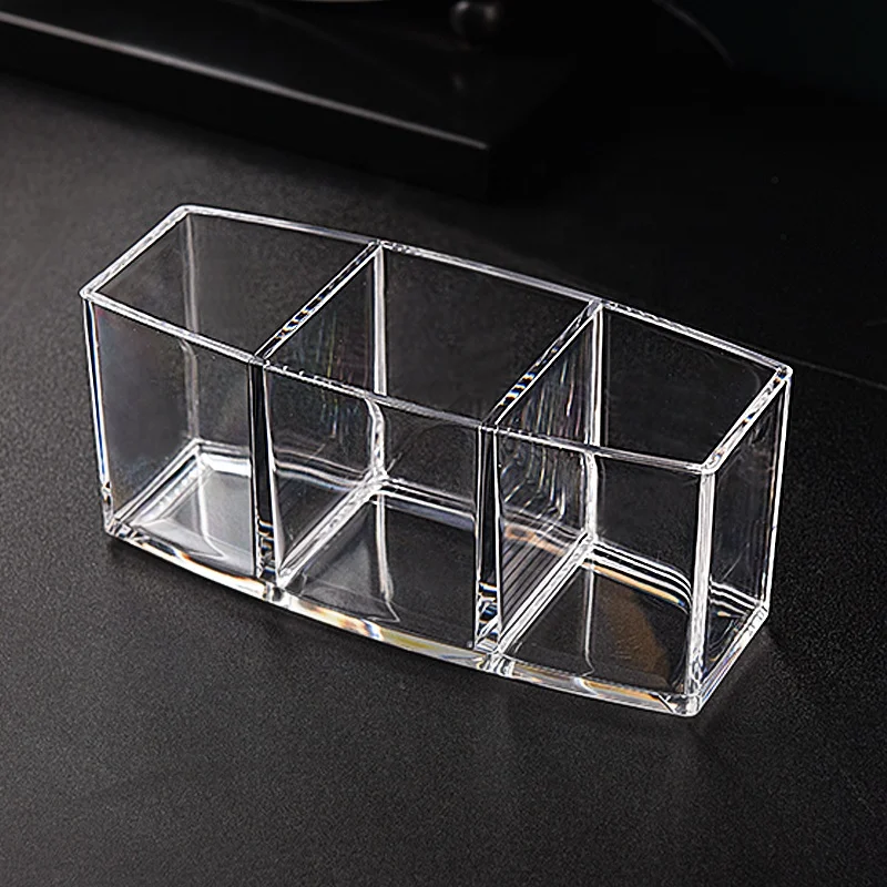Clear Makeup Brush Holder Organizer Cute Pen and Pencil Holder for Desk