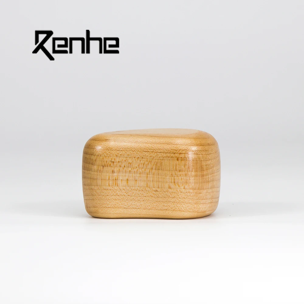 Wholesale Natural Round Perfume Glass Bottle Wood Cap Wooden Perfume Cap