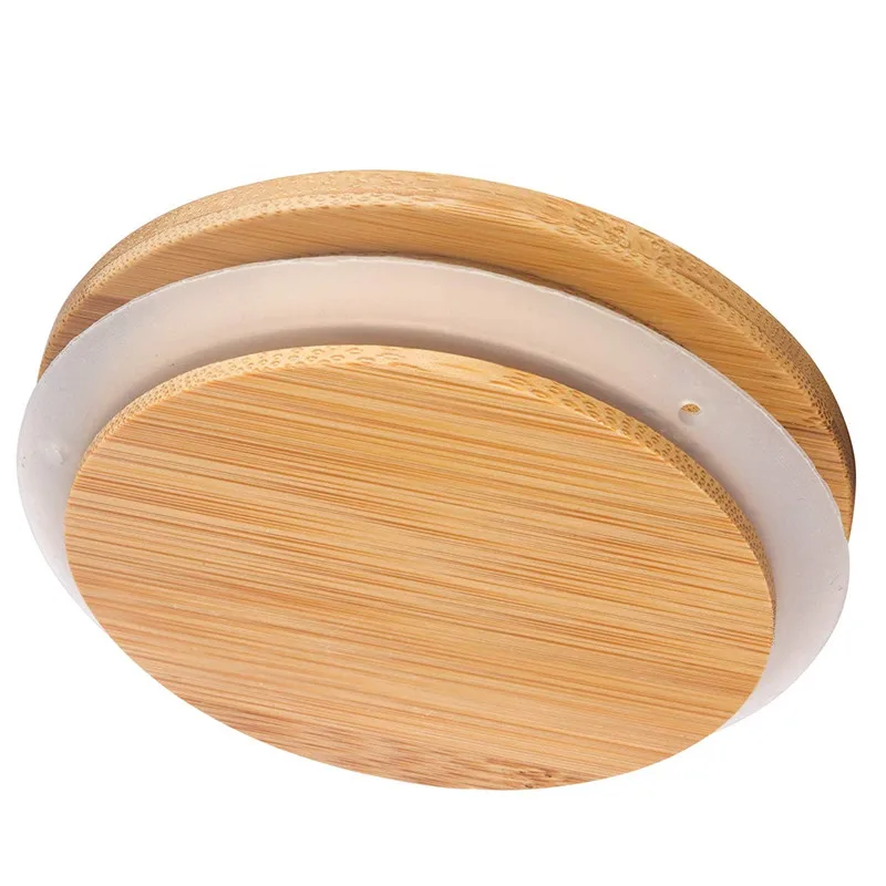 Round Cylinder Heat Resistant Apothecary Storage Dry Rice Vacuum Borosilicate Glass Storage Jar Food Glass Jars With bamboo Lid