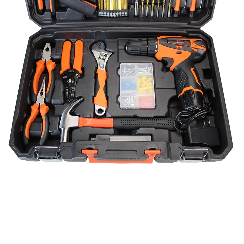Hot Selling 5pcs Professional Electric Hand Tool Box Set Hardware Household Combined Hand Kit