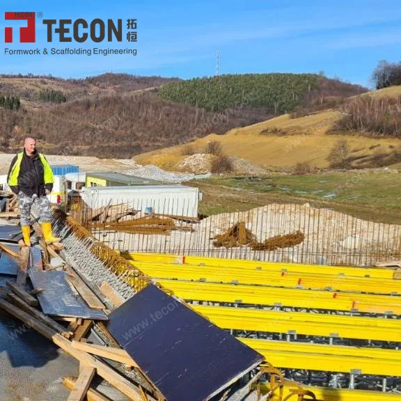 Slab Beam Formwork Slab Concrete Pouring TECON Slab Flex 20 Formwork Wood and Steel for Concrete Casting Customized Apartment