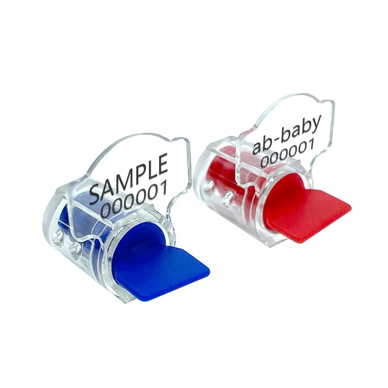 Customized Products laser marking numbered tamper-proofing plastic seal kwh meter transparent toolless meter seals
