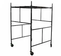 Andaimes Tubulares mobile powder coated painted steel frame scaffolding with platform  joint pins  wheels for Brasil and Mexico