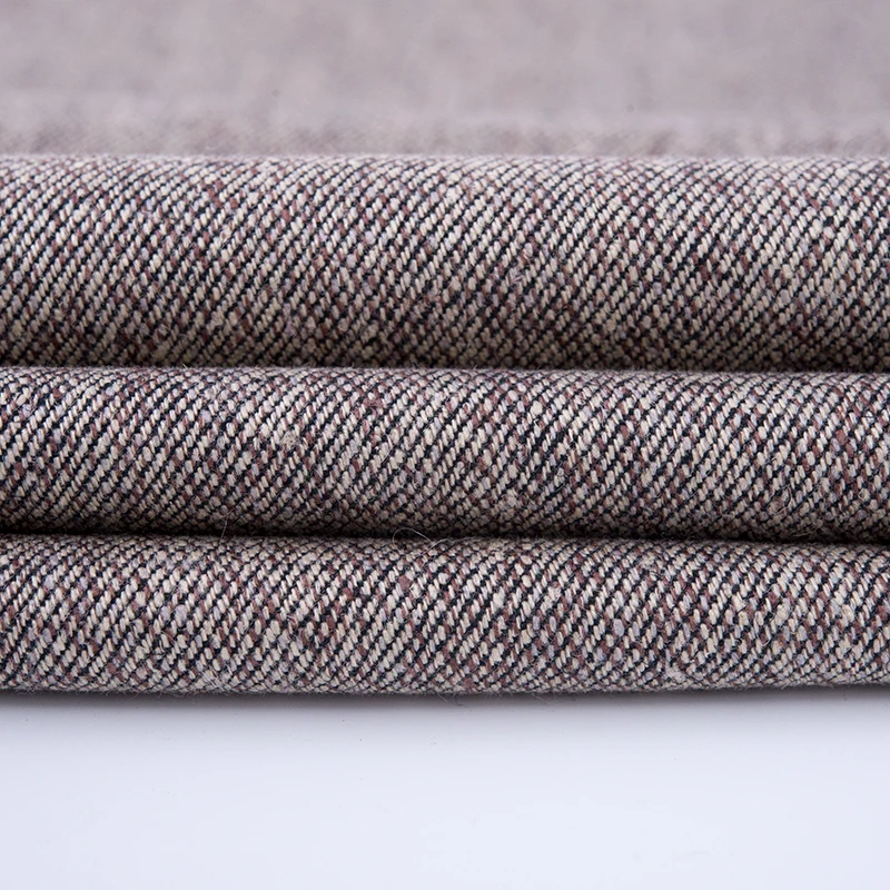 
Wholesale Yarn Dyed Hemp Cotton Woven Plain Fabric For Suit Thick Skirt Clothing Hemp Cotton For Sale 