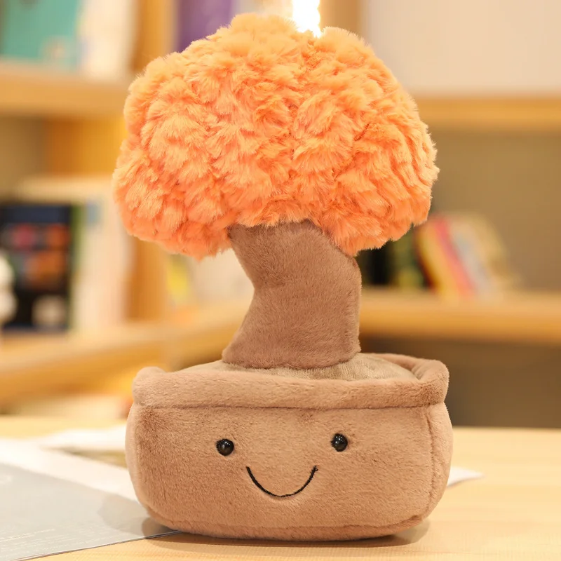 Perfect in workmanship new style soft stuffed pachira macrocarpa tree potted plush plant toys