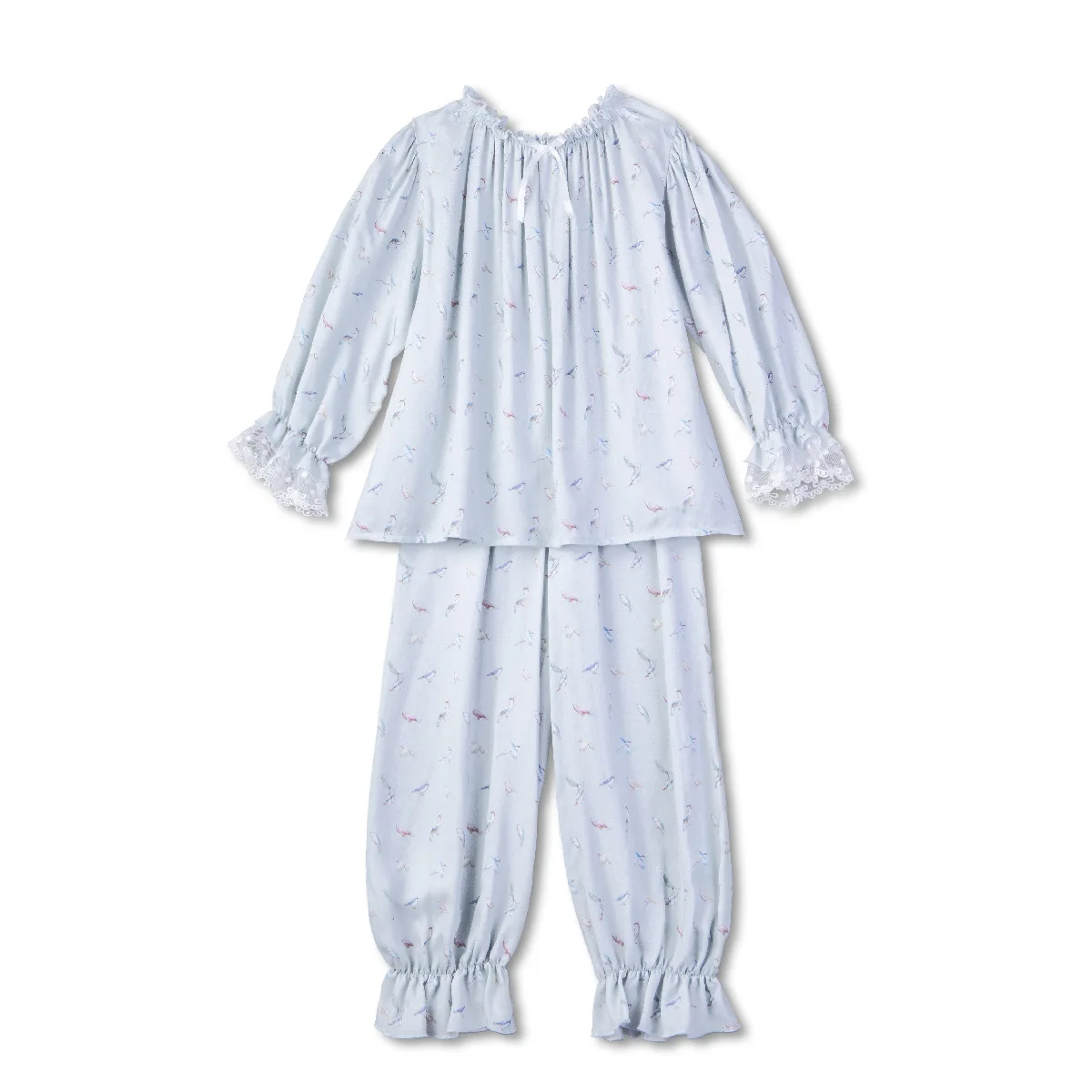 2024 Custom OEM Comfortable Summer Cotton Silk Children Pajamas Sets Pyjamas 2pcs Baby Girl Sleepwear Sister Matching Kids PJS