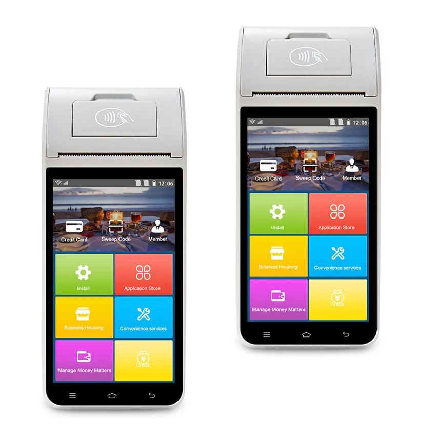 Портативный Новый заказ POS ZCS Z91 Smart Android 11 0 Чековая печать POS-системы 58 мм Термопринтер