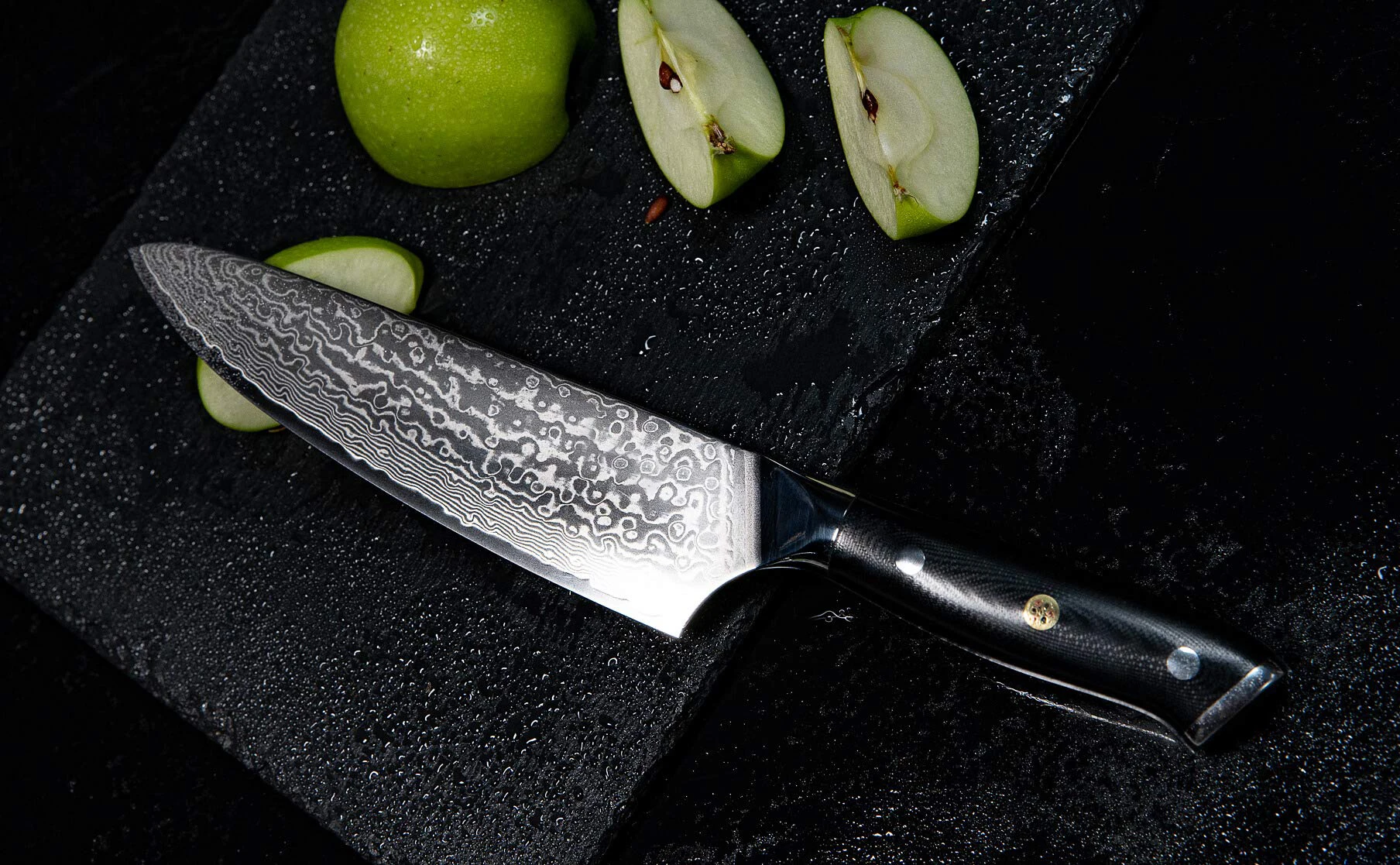 factory price professional damascus chef knife set