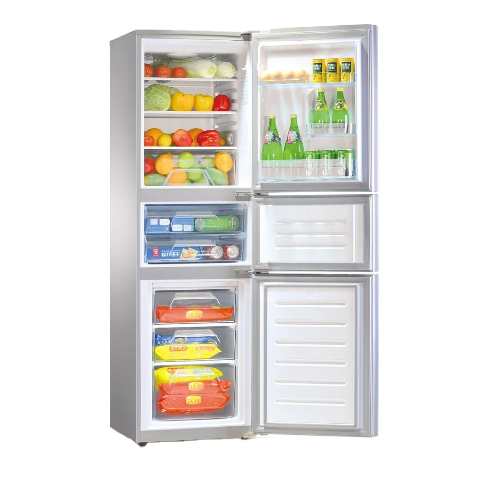 BCD -219 Three Door Combi Fridge Freezer Refrigerator