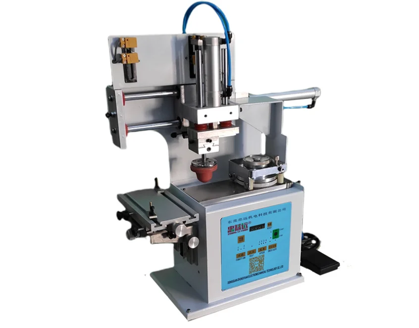 pneumatic mini desktop 1 color pad printer with 90mm cup for pen usb memory card lighter golf ball golf tee bulb sun glass