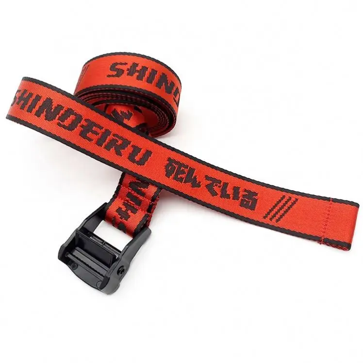 YWHCHI Fashion Industrial Canvas Fabric Belt Custom Jacquard Woven Nylon Web Waist Belts For Women or Men