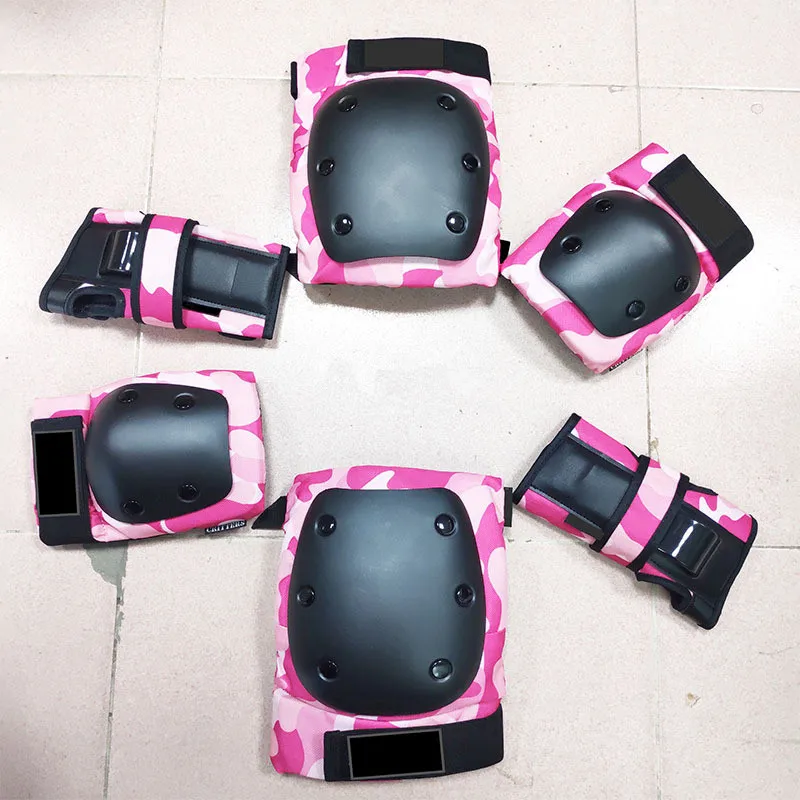 YSMLE Ice Roller Skating Protective Gear Elbow Knee Pads Kids Adults Wrist Safety Guard Cycling Riding Protector