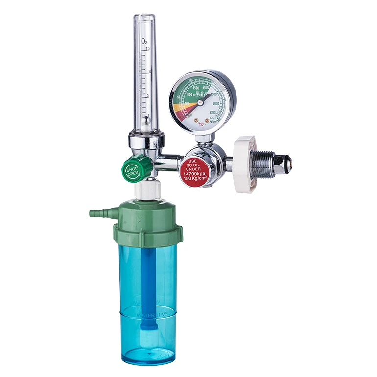 Samples available high pressure g5/8 gas cylinder regulator with meter and hose gas oxygen pressure gauge