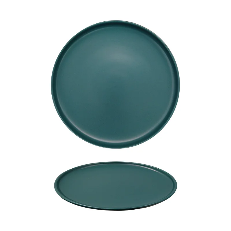 Factory Direct Vintage Plates Red Revival Tableware Set Home Restaurant Porcelain Dish Nordic Ceramic Dinner Plates