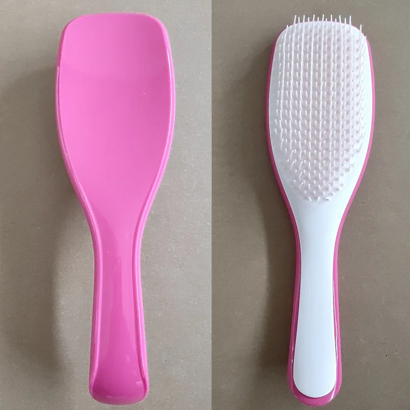 Customized logo  Travel Size Italian Hard Plastic Hair Brush Set for Women and Men