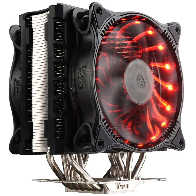 PCCOOLER in the east China sea ii CPU radiator more than six heat pipe/platform/smart RGB double fan/nicke