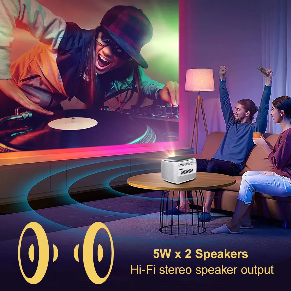 Newest Byintek R20 3D Smart Android Portable Hologram Mini Projector 4K Wifi Battery  Auto Focus dlp Home Cinema Projector