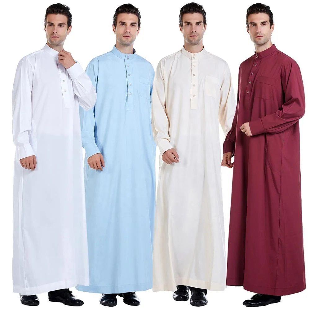 Men Muslim Middle East Saudi Arabia prayer robes men abaya clothes Muslim robes