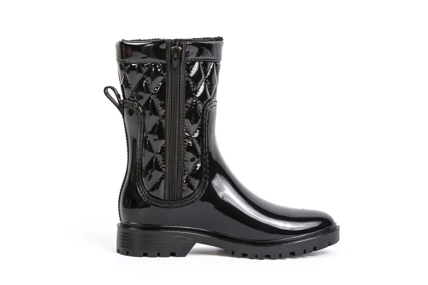 Simple Stylish PVC Shoes Outdoor Walking Boots Anti-slip Rain Boots for Ladies