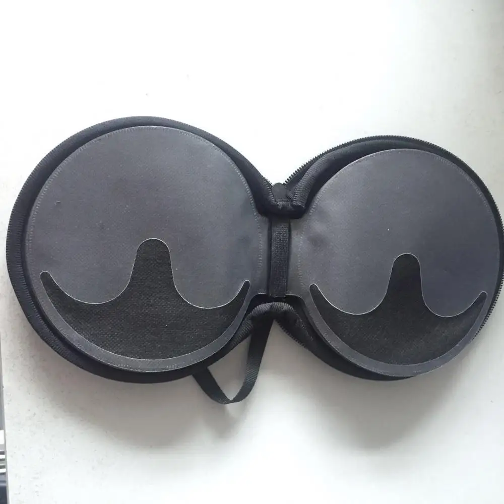 Eco-friendly Portable CD/DVD Player Carry Storage Bags & Cases Factory Custom Soft Neoprene Black Customized Cd Case Acceptale