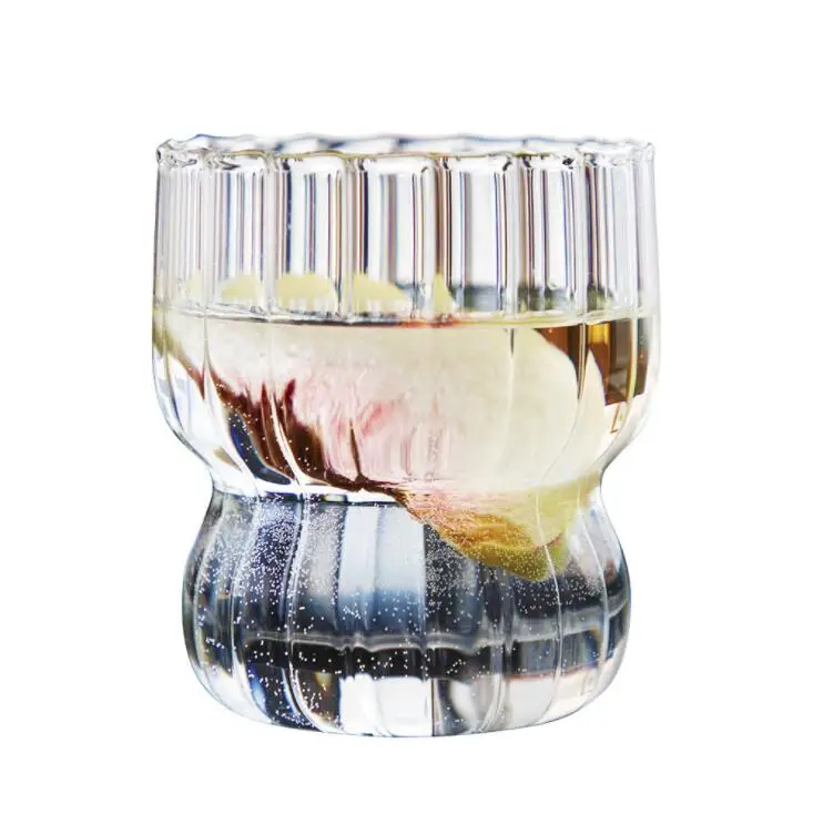 new cheap milk yogurt cups cute stripe drinking glasses