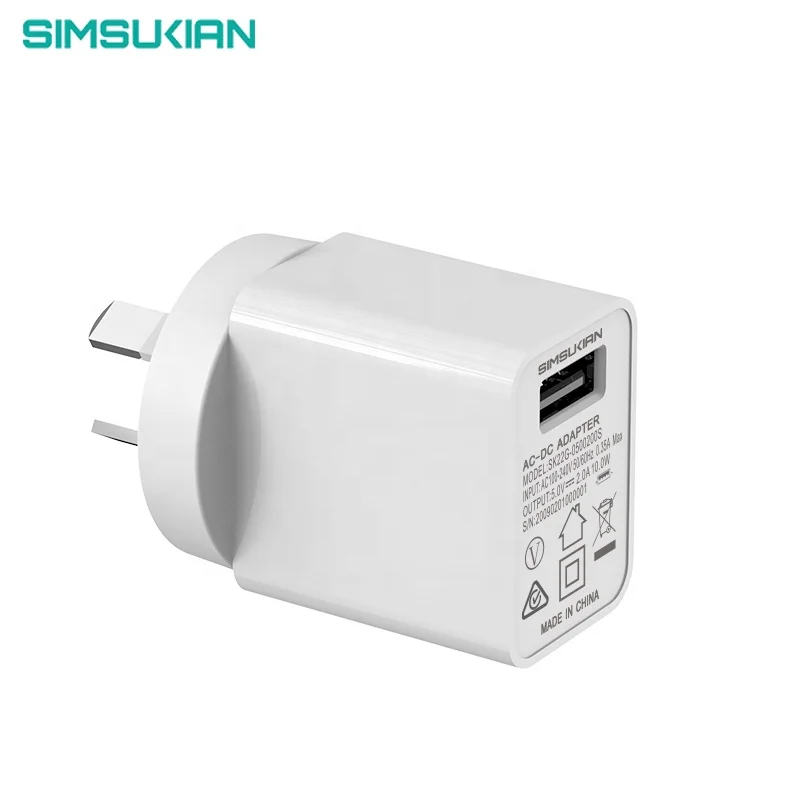 europe uk ce rohs wall foldable plug smart class 2.5w 12w 20w 25v 9v 10v 12v 5v 0.1a 0.5a 0.85a 500ma 2a au usb power adapter