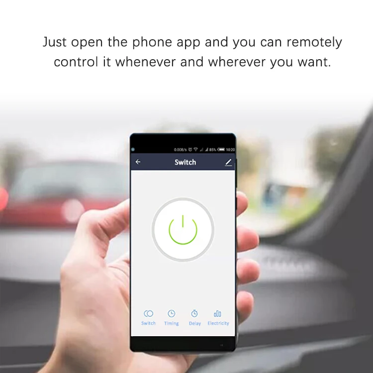 Smart Electricity Energy Meter for Tuya APP WIFI Remote Control Stop with Power Statistics, Support Alexa and Google Home Voice