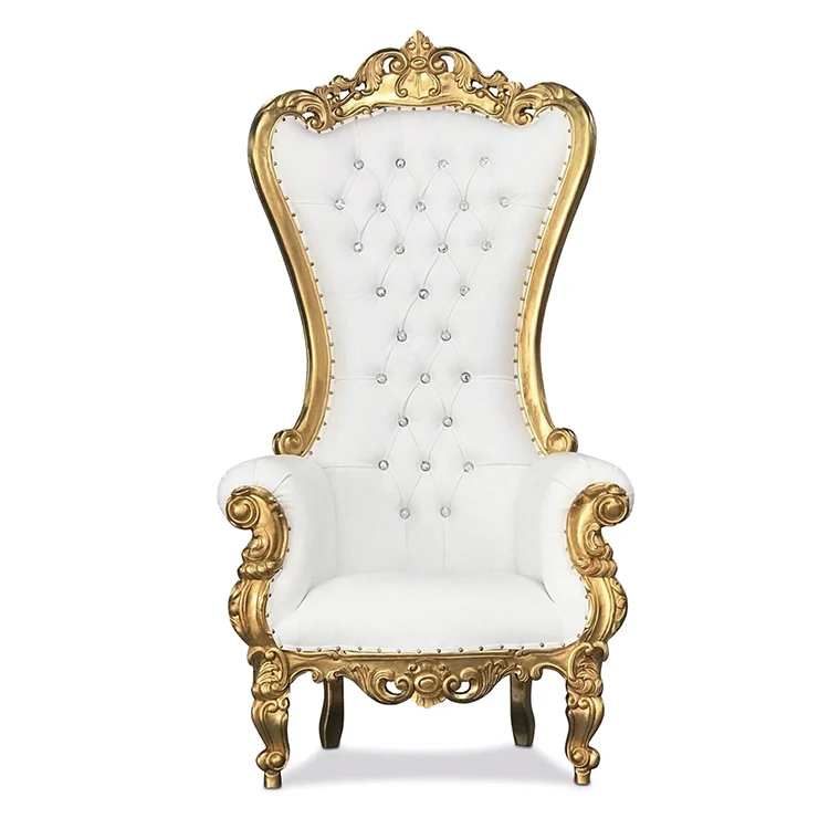 High Quality Wedding Event King Royal Chair Decoration Furniture High Back Throne Chair