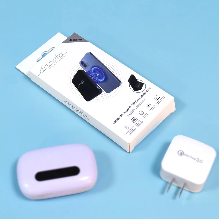 Custom printing design 3c electronic products mobile phone accessories power bank cardboard paper packaging boxes