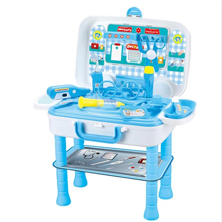 New Amazon Kid Role Play Doctor Toys Set Suitcase Pretend Play Game Educational Indoor Preschool Kids Toy For Girls