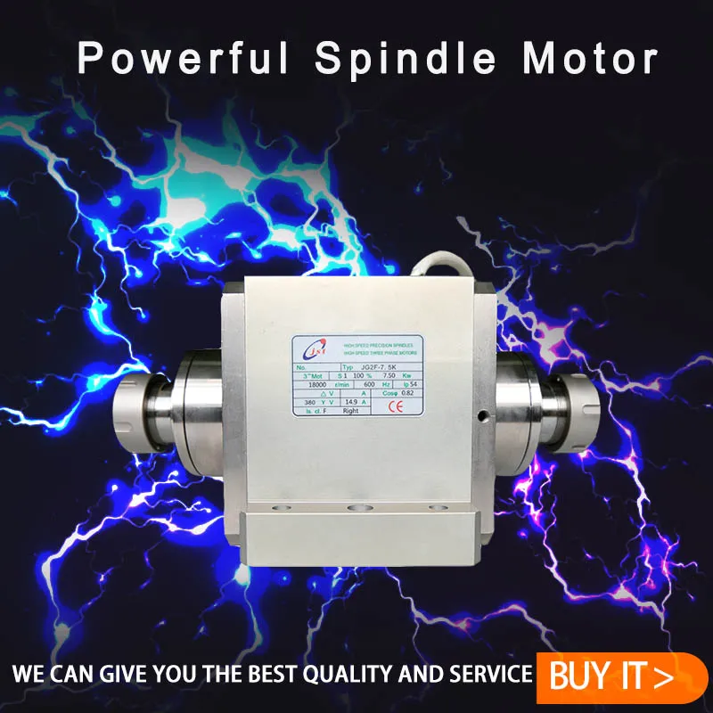 7.5kW double shaft motor spindle with ER40 handle