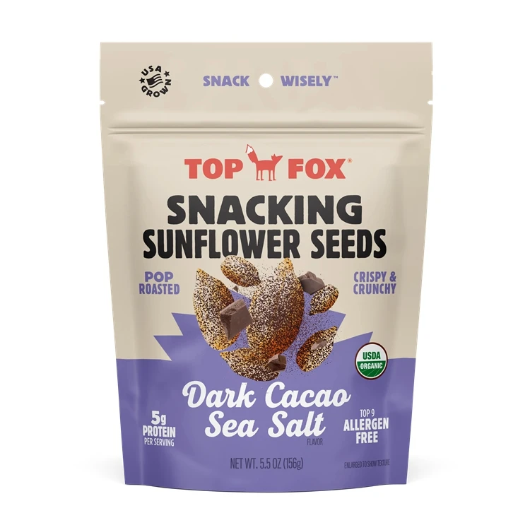 Customized Smell Proof Sunflower Seeds Packaging Bag Moisture Proof Stand Up Chia Seeds Pouches Aluminum Foil Dry Food Bag
