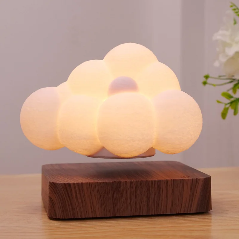 Magnetic Levitation Cloud Lamp Home Decoration Creative Night Lamp Wooden Living Room Simple Wall Lamp
