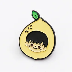 Hot - selling custom designed fruit cartoon cute label pin TV character print