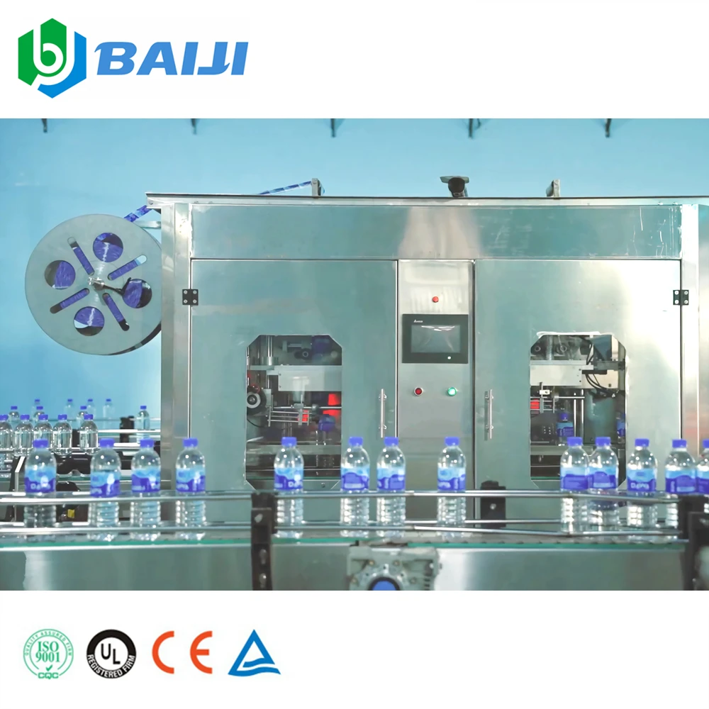 Complete full automatic 3 in 1 pet bottle water bottling filling capping machine production line