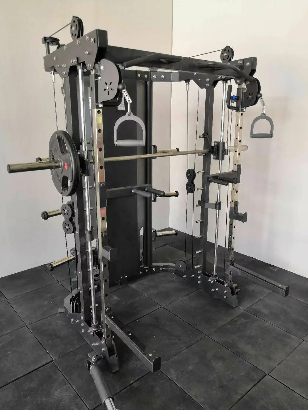 Gym Fitness Equipment Dual Cable Pulley Crossover Machine Power Cage Smith Training Functional Trainer Machine For Sale