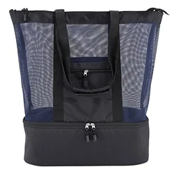 600D Polyester Multifunctional Insulated Handbag Picnic Beach Bag with Cooler