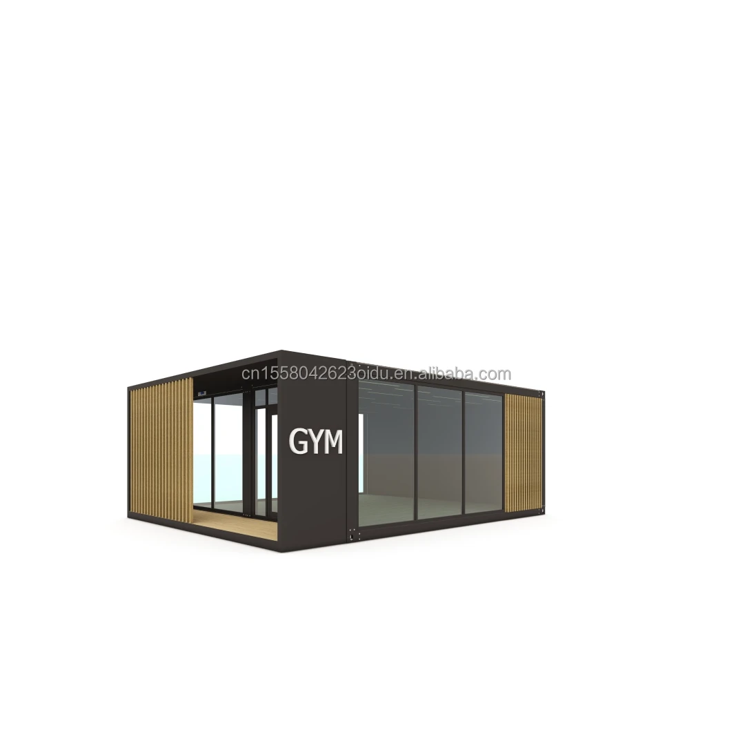 20ft Deluxe Prefabricated Room Prefabricated Container Villa Cheap Gym Shop Flat Package